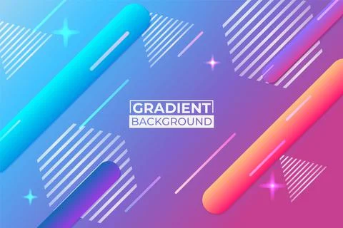 Abstract Diagonal Fluid Gradient Blue, Pink and Purple Background with Glow E Stock Illustration