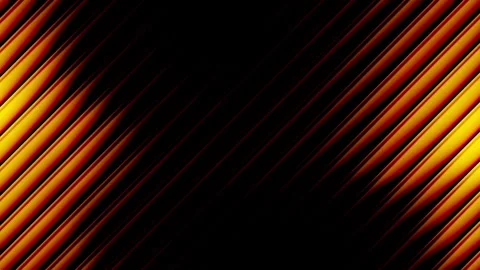 Abstract Diagonal Fluted Glass Background with Warm Orange Light, Seamless Loop Video stock 333777605