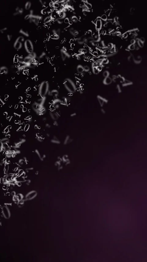 Abstract diagonal frame with animated numbers on a black background. Looped 스톡 동영상 284935473