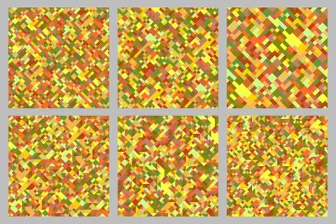 Abstract diagonal geometric pattern background design set イラスト素材