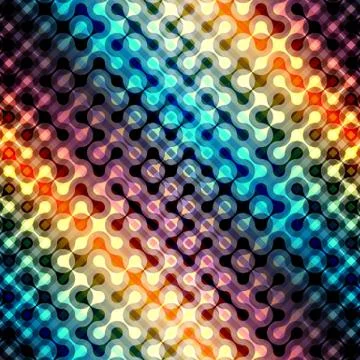 Abstract diagonal geometric pattern with droplet elements on pla Stock Illustration