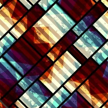 Abstract diagonal geometric pattern Stock Illustration