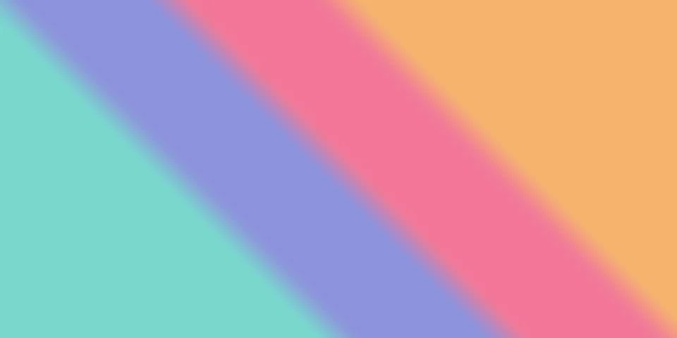 Abstract diagonal gradient background blending pastel pink, blue, and aqua,.. Illustrazione stock