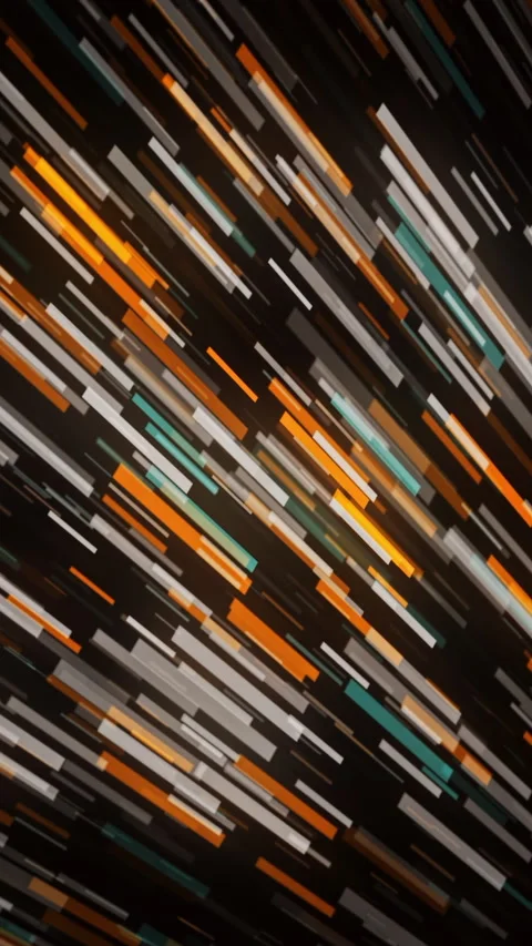 Abstract diagonal graphic elements moving over black background. Animation Stock Footage 289466757