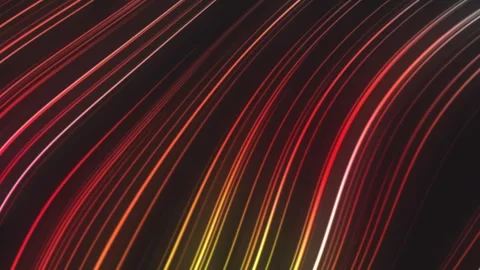 Abstract Diagonal Light Streaks Background, Red Orange Yellow Glow Motion Видео 333465084
