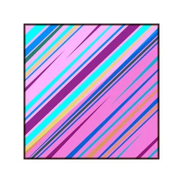 Abstract diagonal lines creating colorful modern pattern Stock Illustration