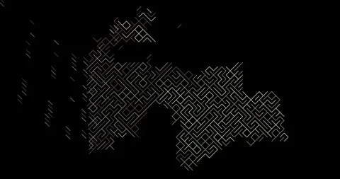 Abstract Diagonal Lines Creating Tajikistan Map Silhouette Stock Footage 327486325