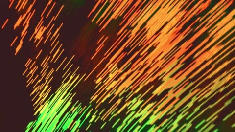 Abstract Diagonal Lines in Vibrant Green and Orange Colors Stock Footage 311154861