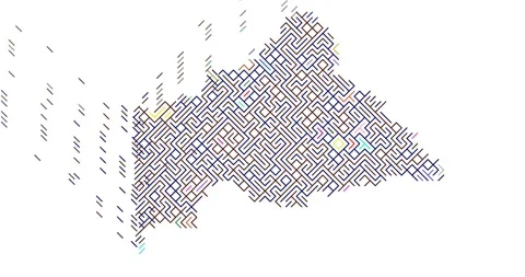 Abstract Diagonal Map Central African Republic Country Transition Stock Footage 323465741
