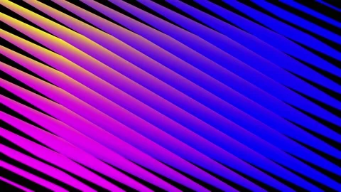Abstract diagonal neon lines animated background. Bright glowing neon blue pink Stock Footage 305648131