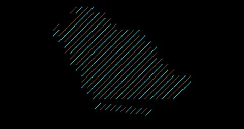Abstract Diagonal Panels Forming Rwanda Map Stock Footage 324822638