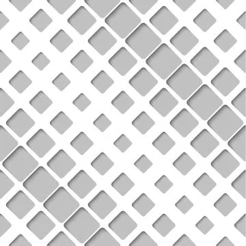 Abstract Diagonal Paper Lattice, Vector Seamless Pattern Stock Illustration