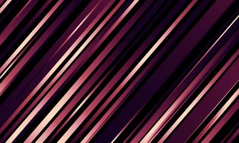 Abstract diagonal pink gradient striped lines on dark background. Stock Illustration