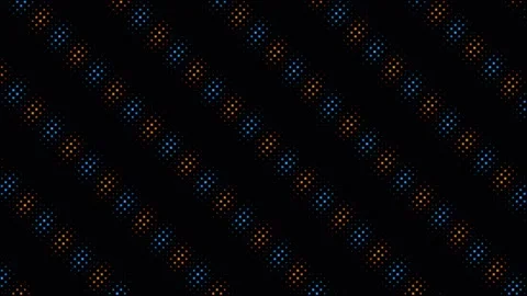 Abstract diagonal pixel grid background with shifting neon colors Stock Footage 337453432