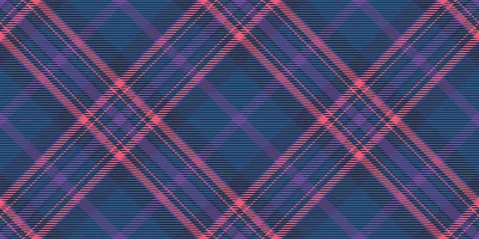Abstract diagonal plaid pattern in cool tones.  Seamless design featuring int Stock Illustration