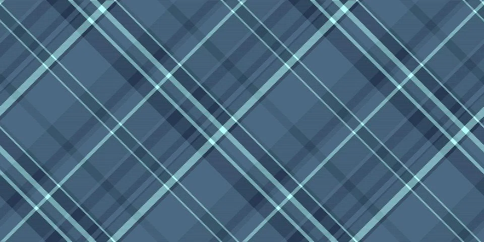 Abstract diagonal plaid pattern in cool blue tones.  Subtle texture and repea Stockillustratie