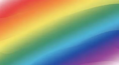 Abstract diagonal rainbow background with soft blended stripes in red, yell.. Stock Illustration