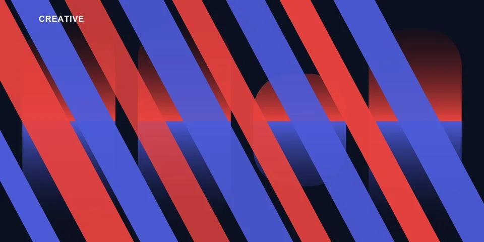 Abstract diagonal red and blue pattern design Stock Illustration