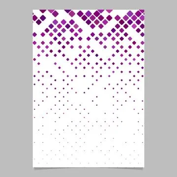 Abstract diagonal rounded square mosaic pattern flyer background Stock Illustration