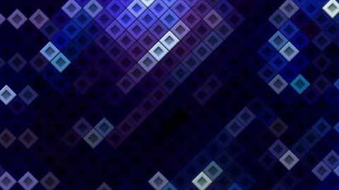 Abstract diagonal square mosaic pattern background, seamless loop motion Stock Footage 167260909