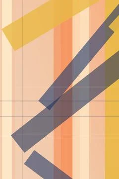 Abstract diagonal stripe pattern in warm peach, orange, yellow and gray, mo.. Stock Illustration