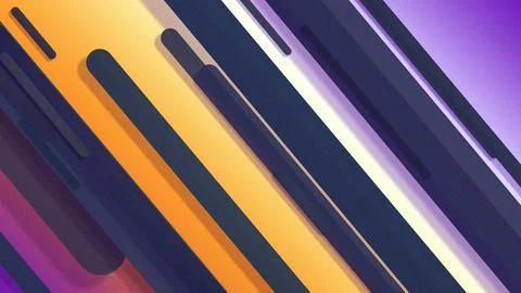 Abstract diagonal striped neon pattern in orange, purple, and blue creates .. Illustrazione stock