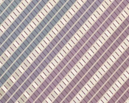 Abstract diagonal striped pattern with cream and purple bands, creating a s.. 스톡 일러스트