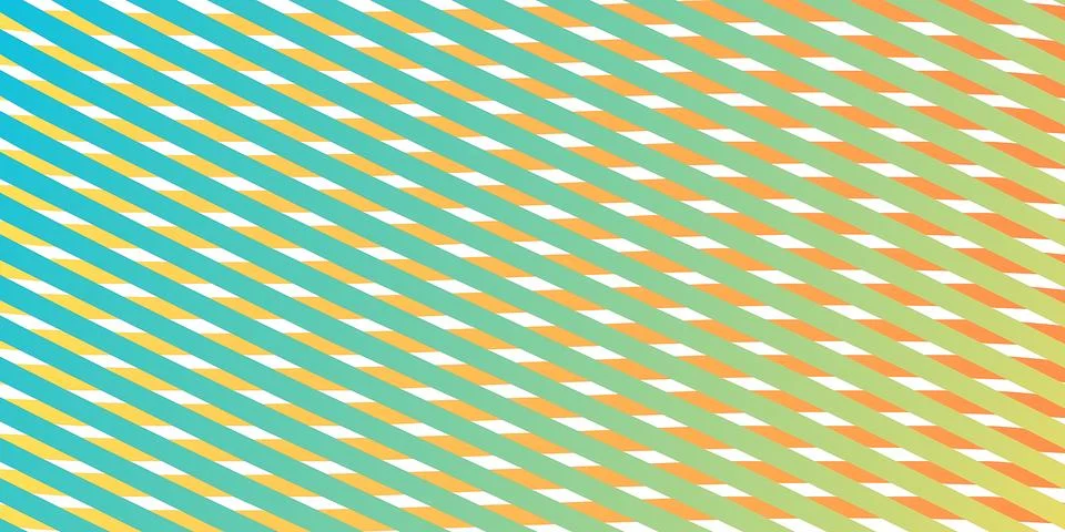 Abstract diagonal striped pattern in vibrant blue, orange, and green hues f.. 스톡 일러스트