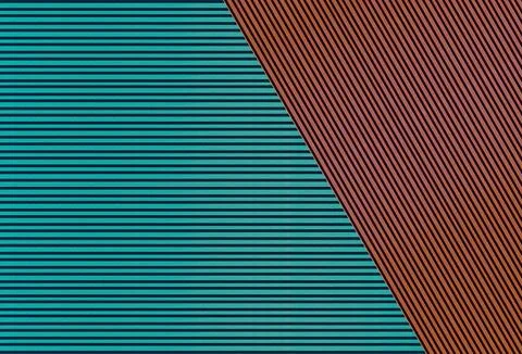 Abstract Diagonal Striped Turquoise And Orange Geometric Background With Re.. Stock Illustration
