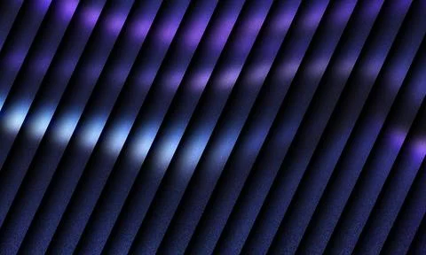 Abstract diagonal stripes background with glowing purple and blue light Stock Illustration