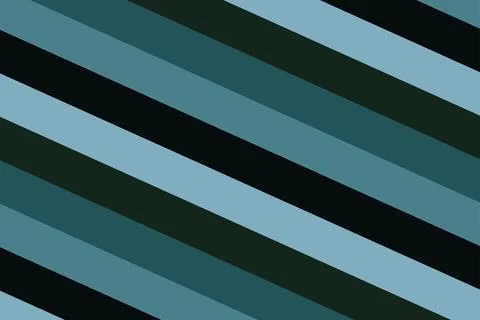 Abstract diagonal stripes in cool blue and dark tones create a modern pattern Stock Illustration