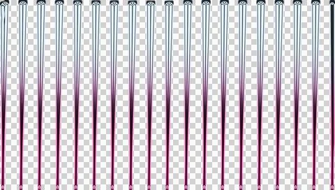 Abstract diagonal stripes in gradient colors of green pink and purple on dark Stock Illustration