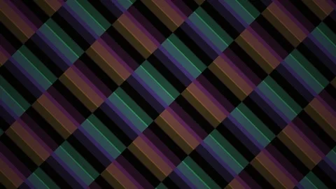 Abstract Diagonal Stripes Pattern Background with Colorful Rectangles and D.. Stock Footage 334441249