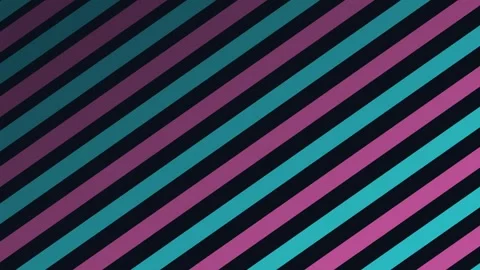 Abstract diagonal stripes pattern featuring vibrant pink and cyan gradients Stock Footage 345315496