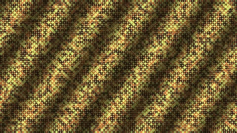 Abstract diagonal stripes of yellow, green, orange, and black dots Video stock 327338919