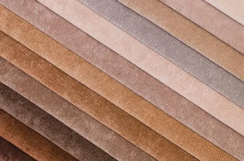 Abstract diagonal textile background multicolored stripes from factory Stock Photos