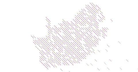 Abstract Diagonal Transition Reveals South Africa Map Stock Footage 327167942