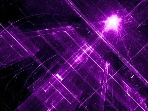 Abstract diagonal walls in 3d style - digitally generated image Stock Illustration