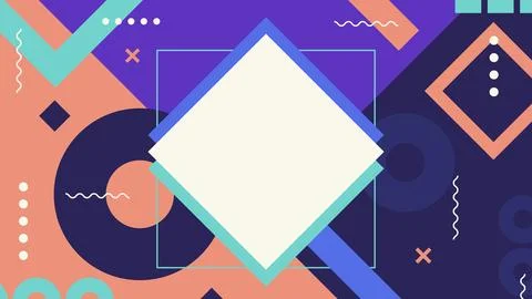 Abstract Diamond Frame Background Stock Illustration