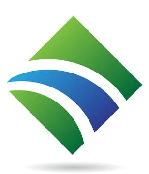 Abstract diamond logo icon Stock Illustration