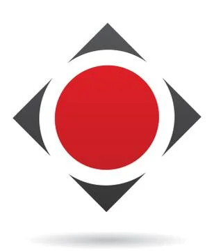 Abstract diamond logo icon Stock Illustration