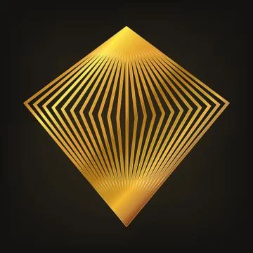 Abstract diamond logo template. Vector illustration. Stock Illustration