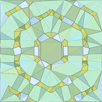 Abstract diamond pattern in triangular form Stock Illustration