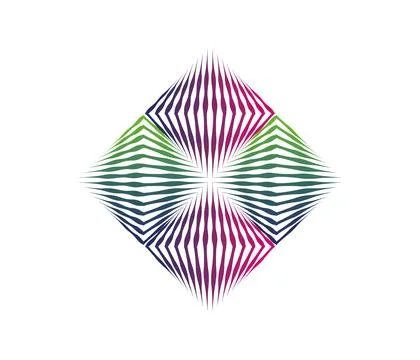 Abstract diamond shape logo design vector illustration Stock Illustration
