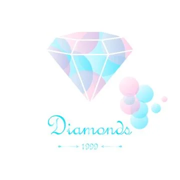 Abstract diamond shaped Stock Illustration