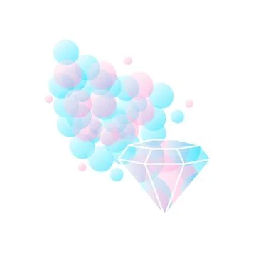 Abstract diamond shaped Stock Illustration