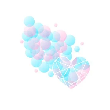 Abstract diamond shaped Stock Illustration