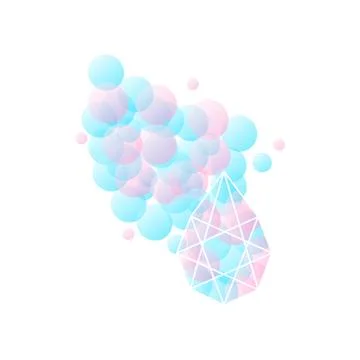 Abstract diamond shaped Stock Illustration