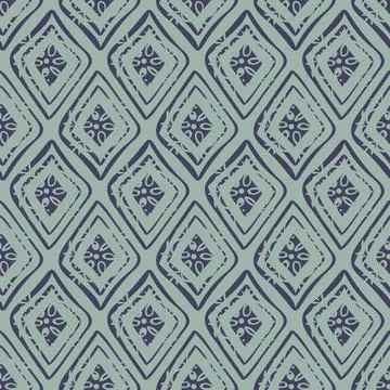 An abstract diamond shapes seamless vector pattern Illustrazione stock