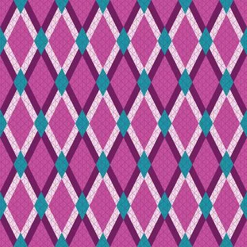 Abstract diamond shapes seamless vector pattern Stock Illustration